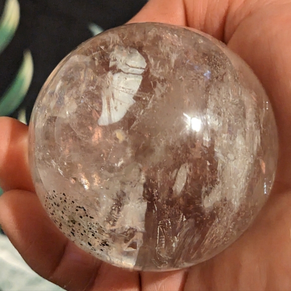 Beautiful rare crystal quartz ball w owl stand - Picture 10 of 10